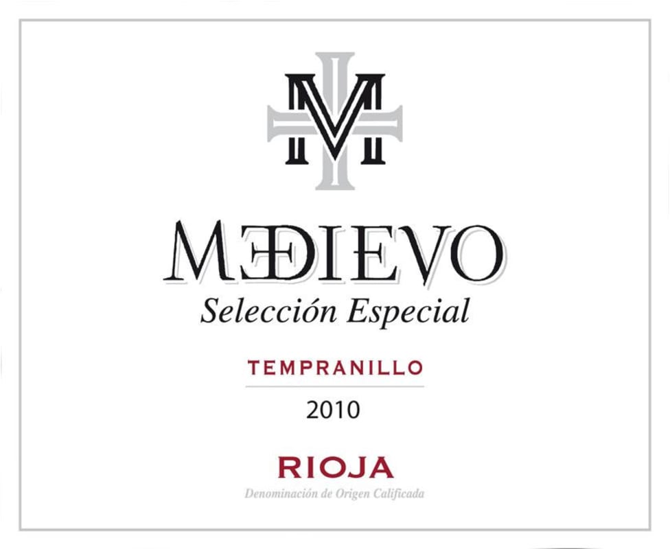 Bodegas Del Medievo Seleccion Especial Tempranillo 2010 Front Label