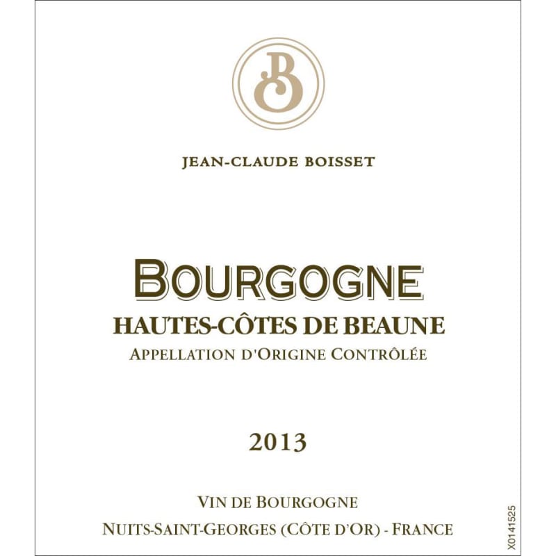 Jean-Claude Boisset Bourgogne Hautes-Cotes de Beaune 2013 Front Label