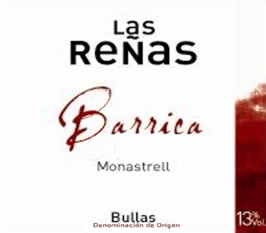 Bodegas del Rosario Las Renas Barrica Monastrell 2002 Front Label