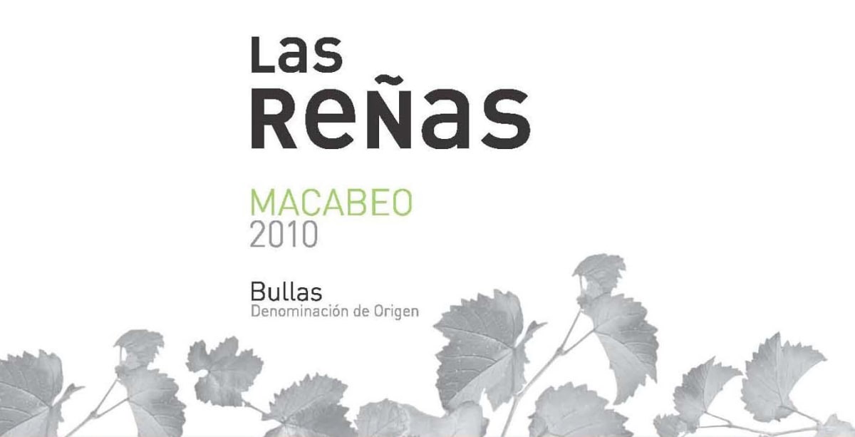 Bodegas del Rosario Las Renas Macabeo 2010 Front Label
