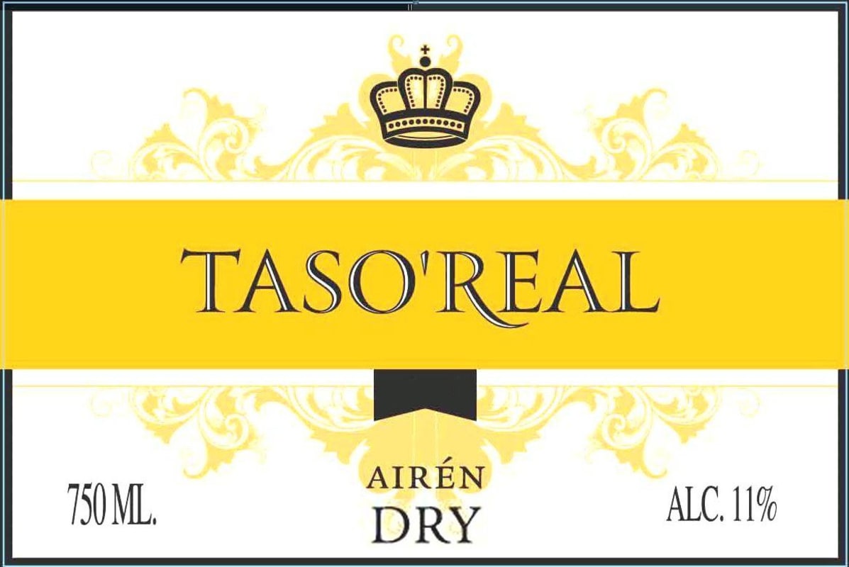 Bodegas del Saz Taso Real Vino de Tierra Airen Dry 2014 Front Label