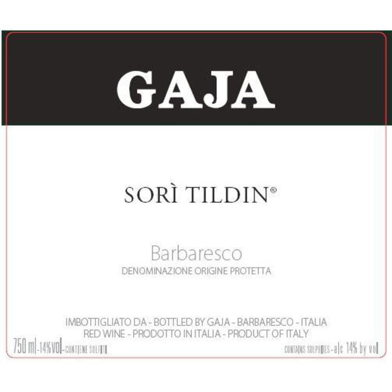 Gaja Sori Tildin 1986 Front Label