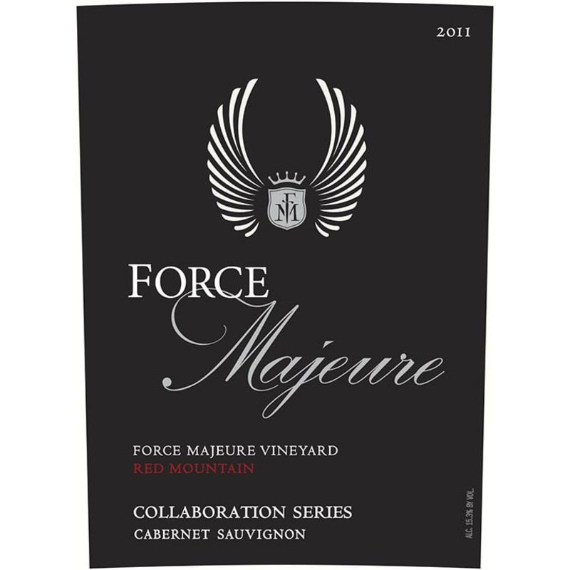 Force Majeure Red Mountain Cabernet Sauvignon 2011 Front Label