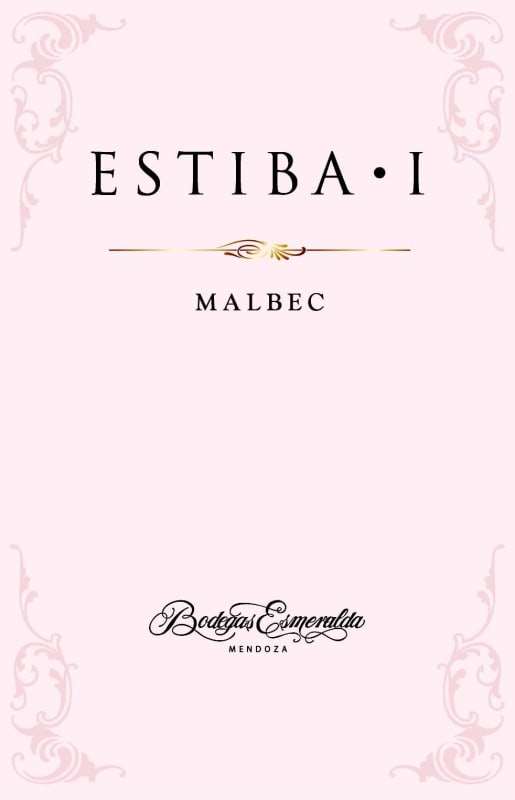 Bodegas Esmeralda Estiba I Malbec 2015 Front Label