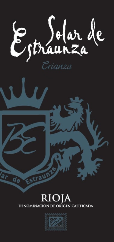 Estraunza Solar de Estraunza Crianza 2013 Front Label