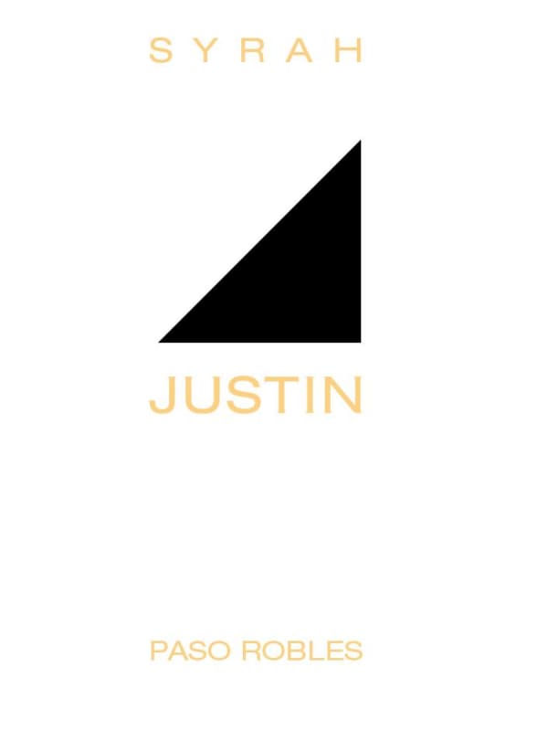 Justin Paso Robles Syrah 2013 Front Label