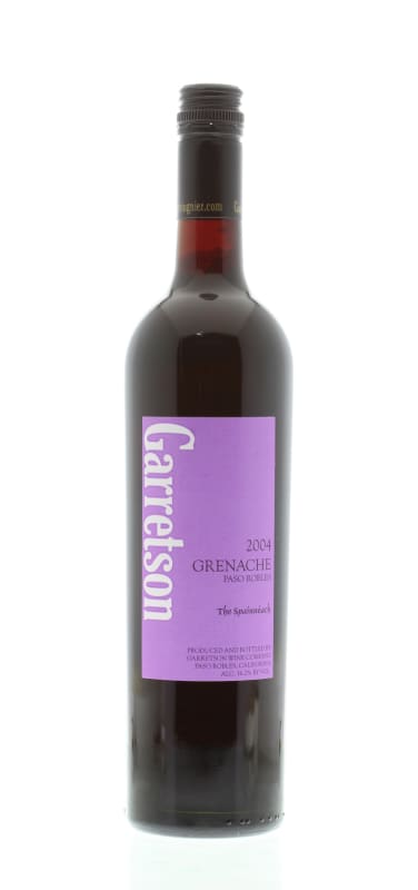 Garretson The Spainneach Grenache 2004 Front Bottle Shot