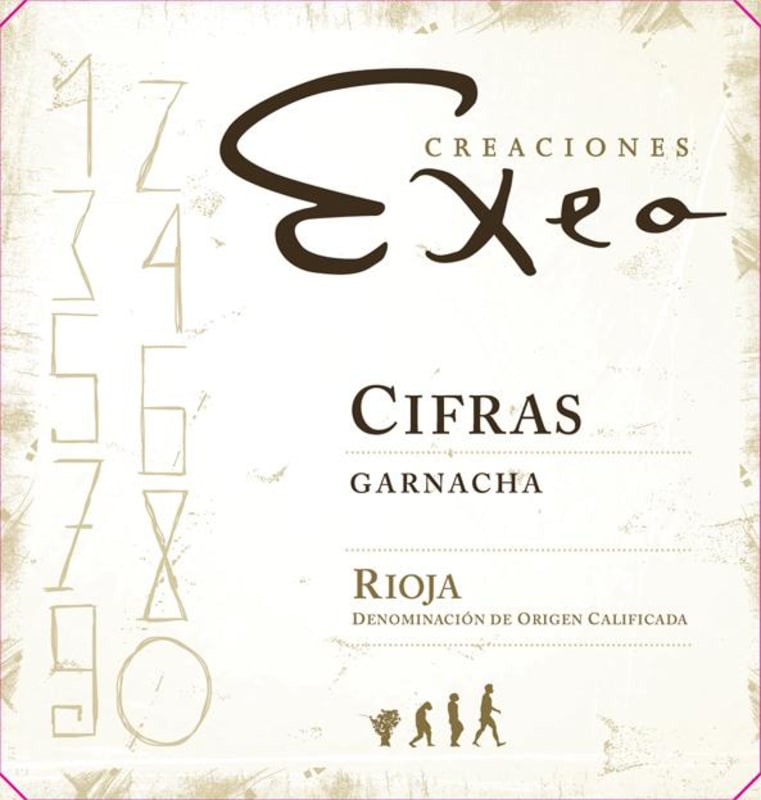 Bodegas Exeo Cifras Garnacha 2012 Front Label