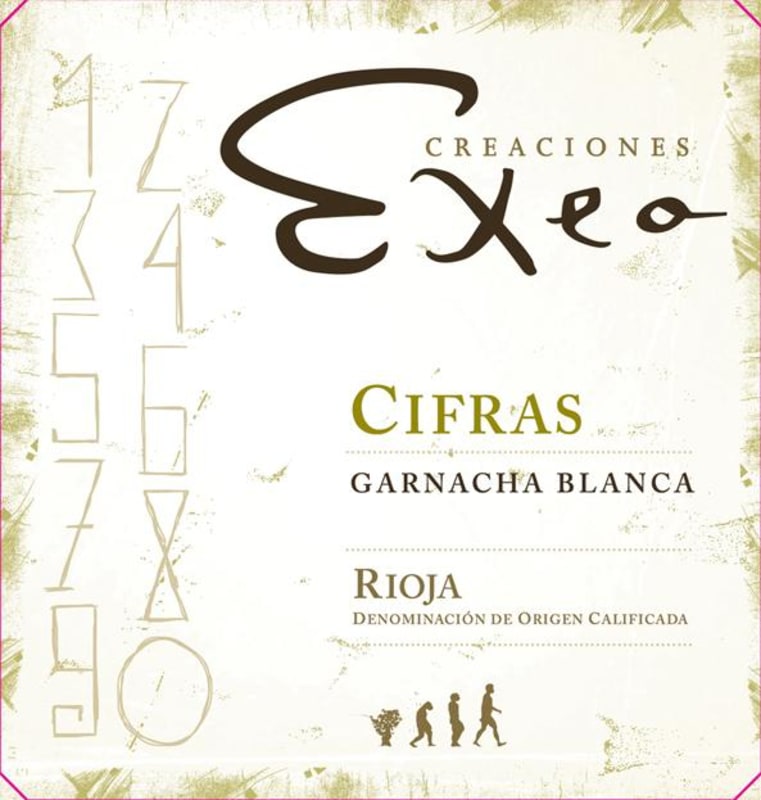 Bodegas Exeo Cifras Blanca Garnacha 2014 Front Label