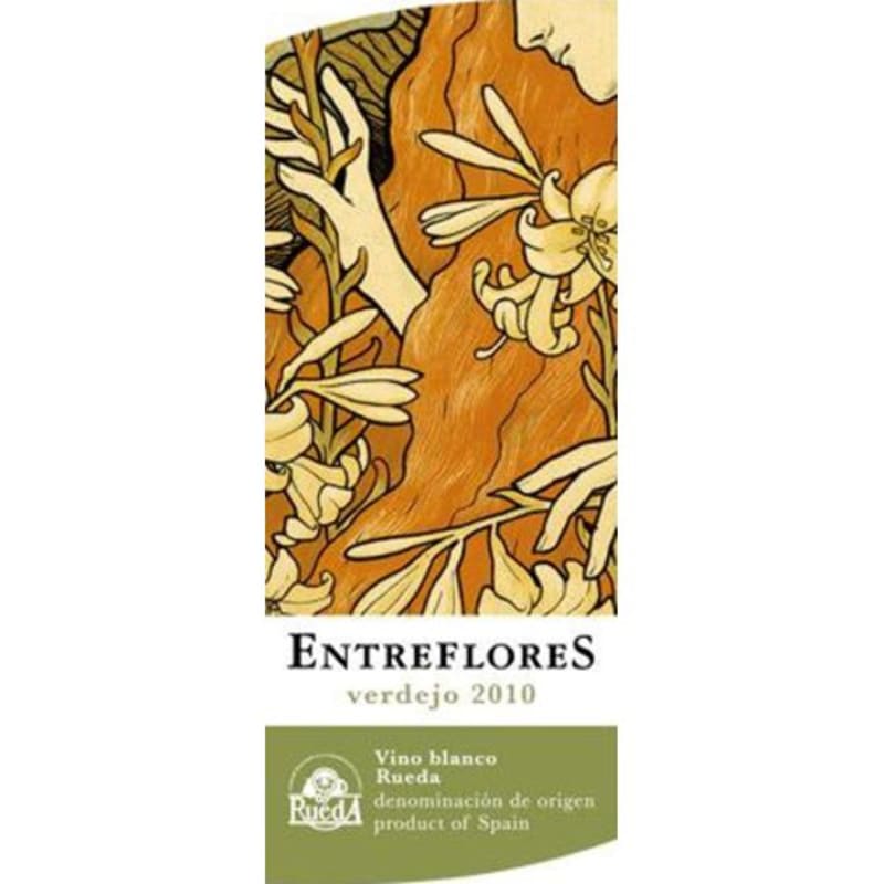 Bodegas Felix Lorenzo Cachazo Entreflores Verdejo 2010 Front Label