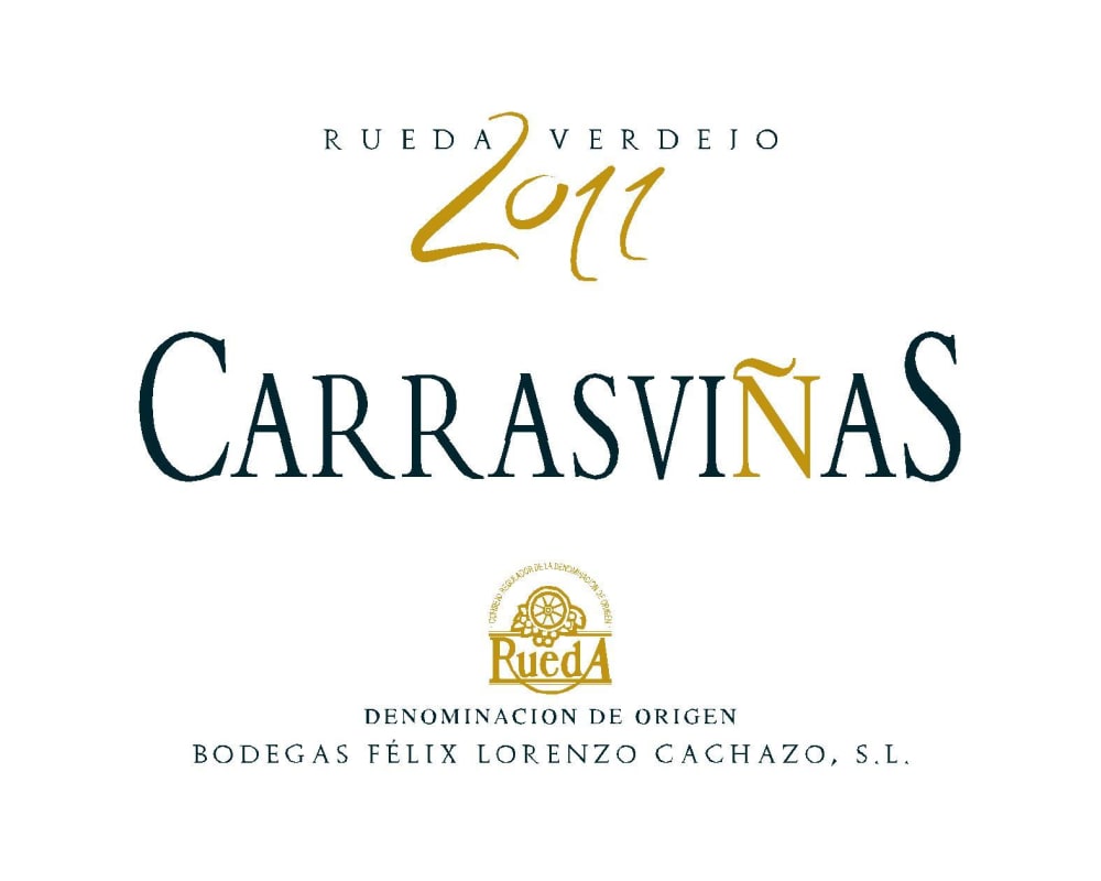 Bodegas Felix Lorenzo Cachazo Carrasvinas Verdejo 2011 Front Label