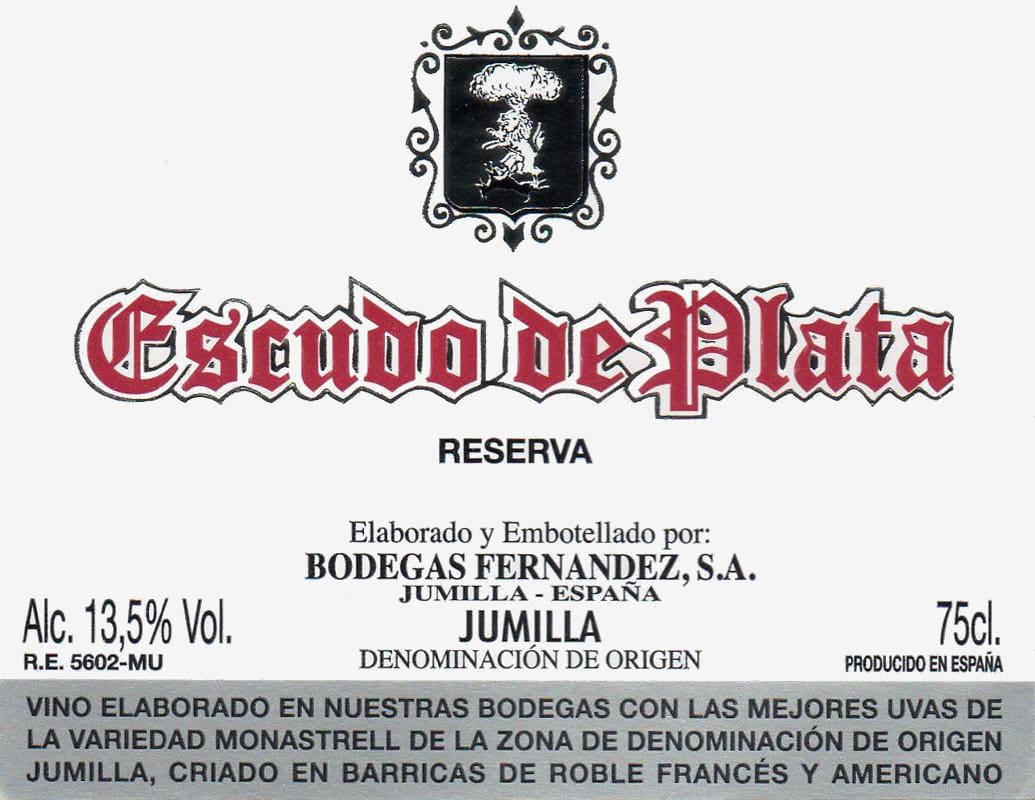 Bodegas Fernandez Escudo de Plata Reserva 2009 Front Label