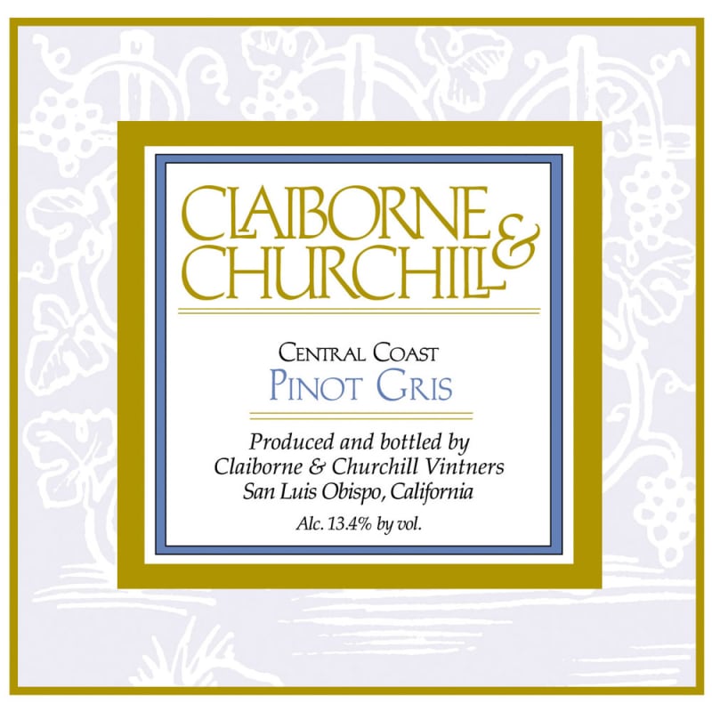 Claiborne & Churchill Pinot Gris 2015 Front Label