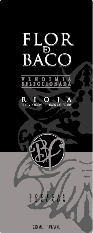 Bodegas Forcada Flor De Baco Vendimia Seleccionada 2012 Front Label