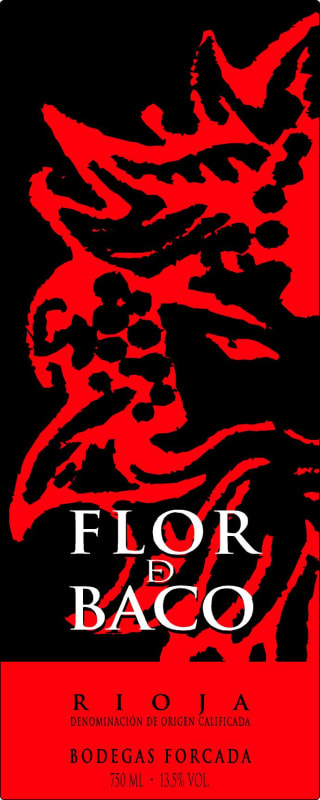Bodegas Forcada Flor De Baco Joven 2014 Front Label