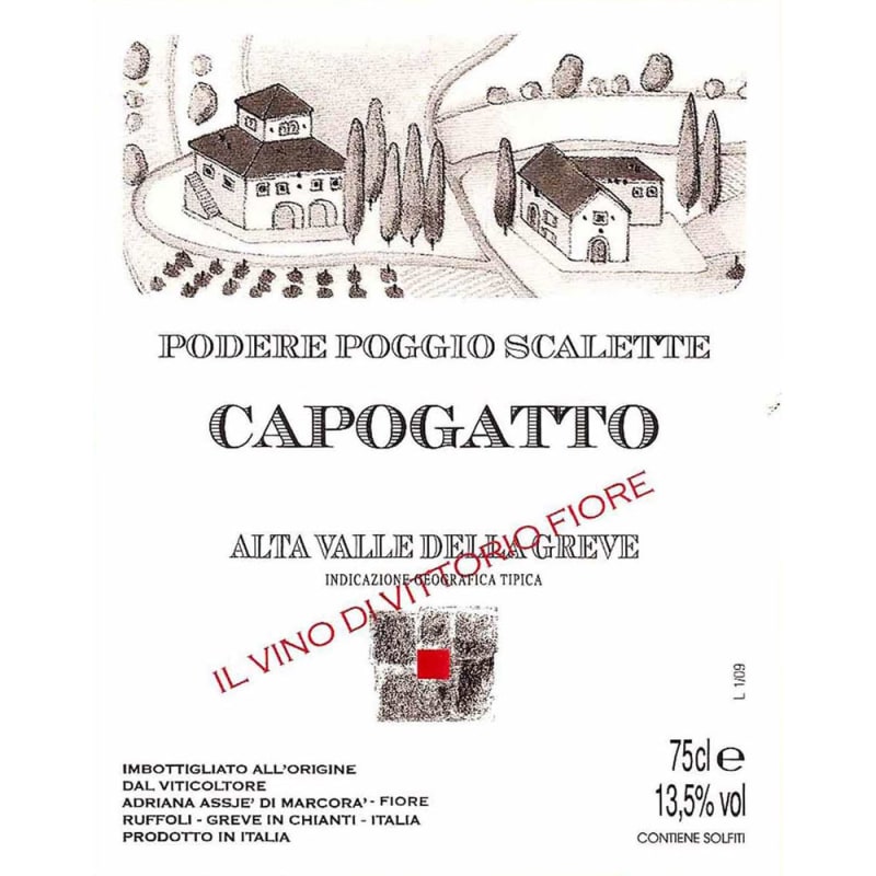 Poggio Scalette Capogatto 2013 Front Label