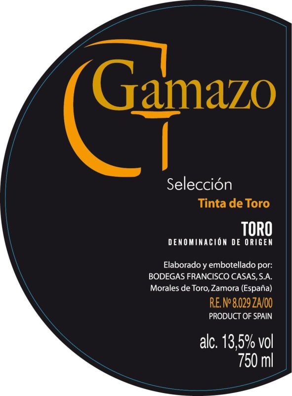 Bodegas Francisco Casas Gamazo Seleccion 2014 Front Label
