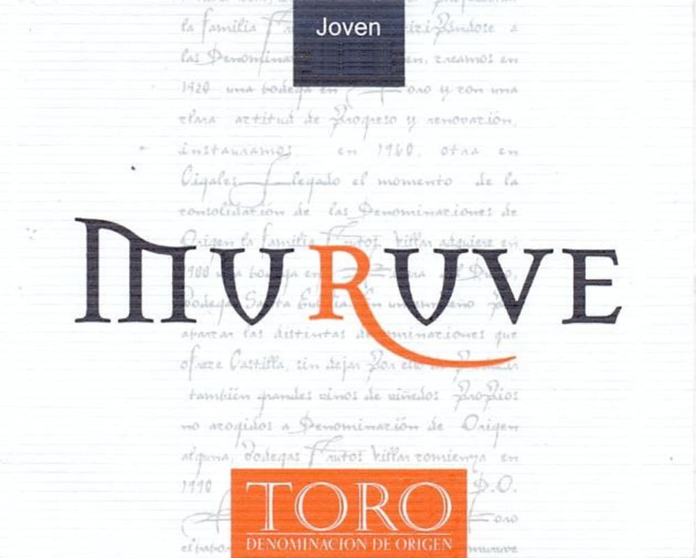 Bodegas Frutos Villar Toro Muruve Joven 2014 Front Label