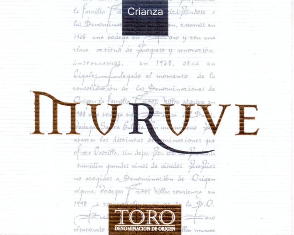 Bodegas Frutos Villar Toro Muruve Crianza 2011 Front Label