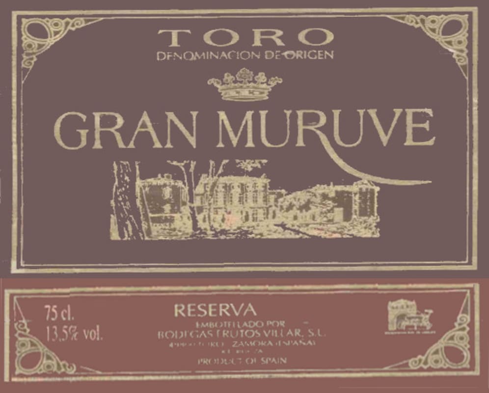 Bodegas Frutos Villar Toro Gran Muruve Reserva 2010 Front Label