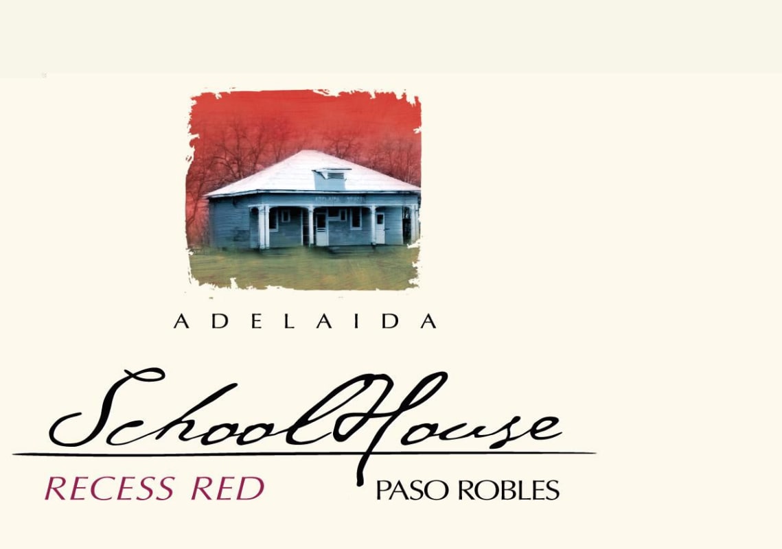 Adelaida Schoolhouse Recess Red 2011 Front Label
