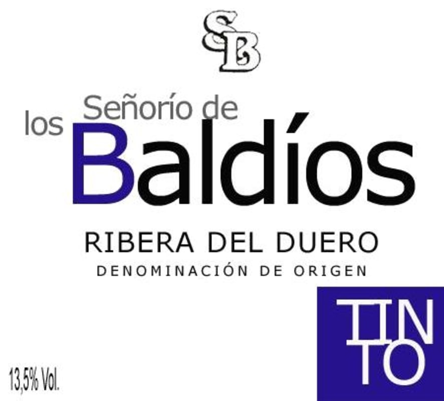 Bodegas Garcia Senorio de los Baldios Tinto 2009 Front Label