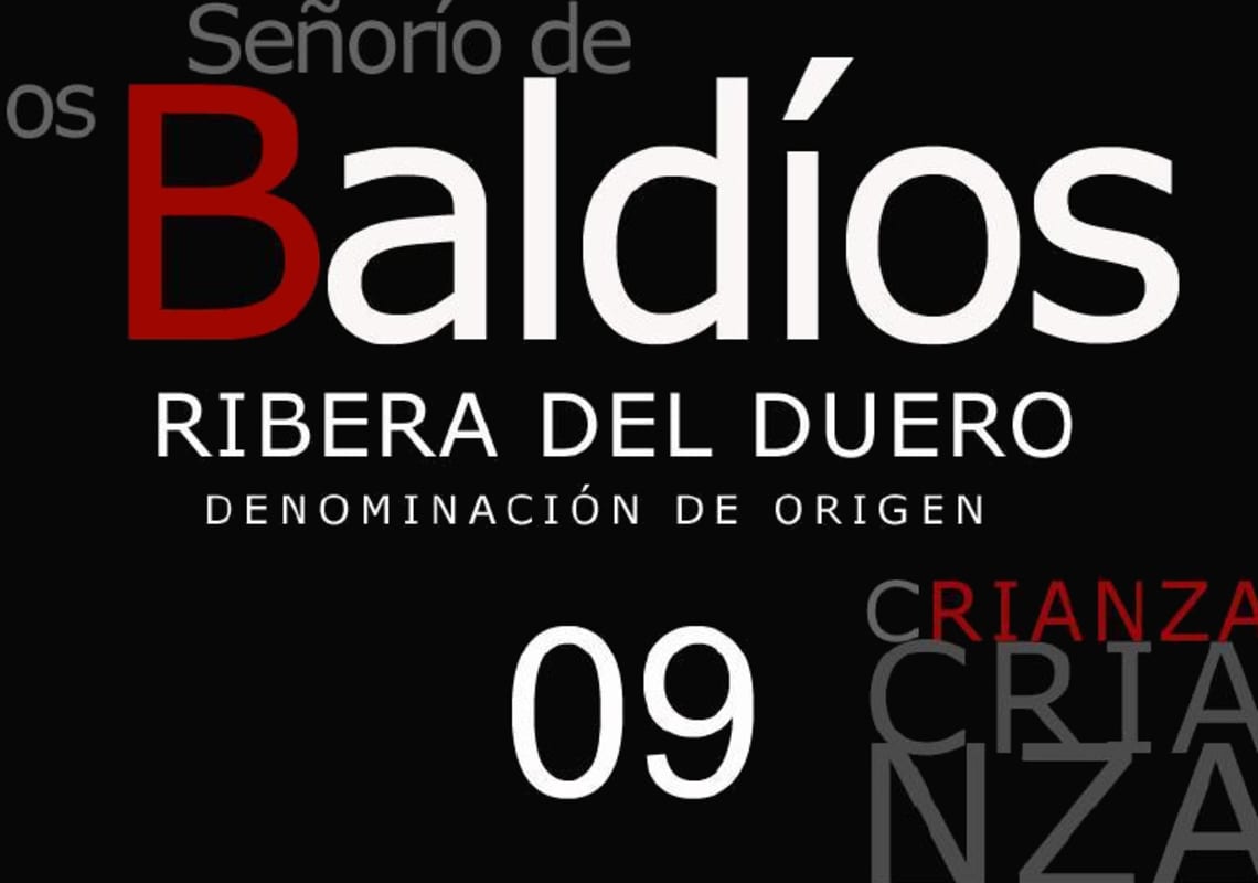 Bodegas Garcia Senorio de los Baldios Crianza 2009 Front Label