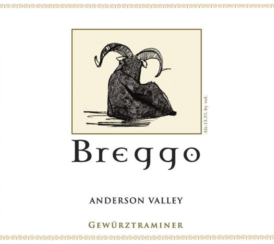 Breggo Cellars Gewurztraminer 2008 Front Label
