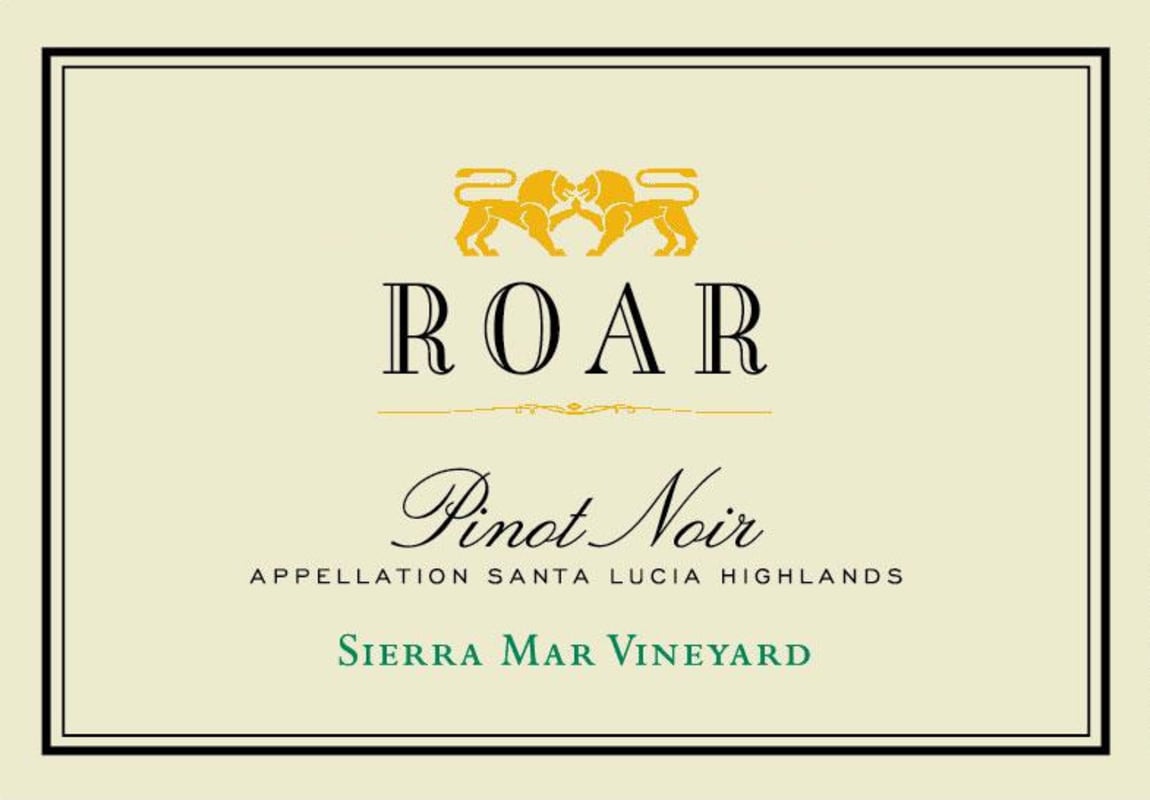 Roar Sierra Mar Vineyard Pinot Noir 2013 Front Label