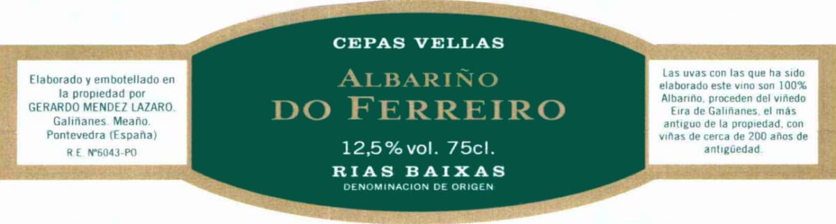 Bodegas Gerardo Mendez Do Ferreiro Rebisaca 2013 Front Label