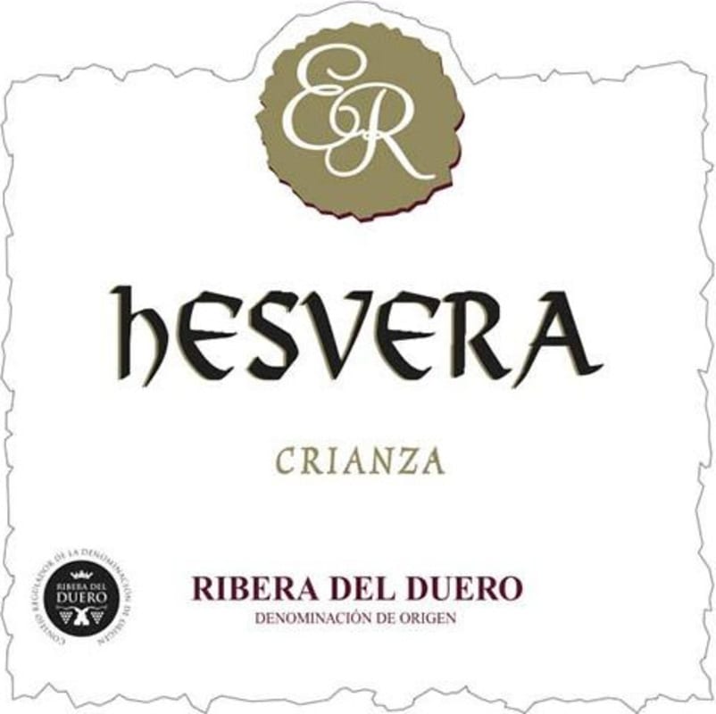 Bodegas Hesvera Crianza 2010 Front Label