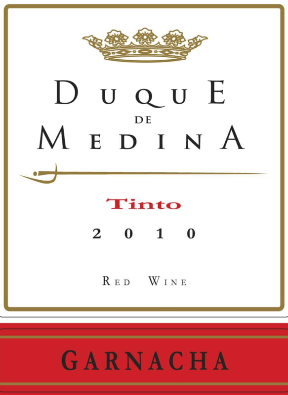 Bodegas Ignacio Marin Duque de Medina Joven Tinto 2010 Front Label