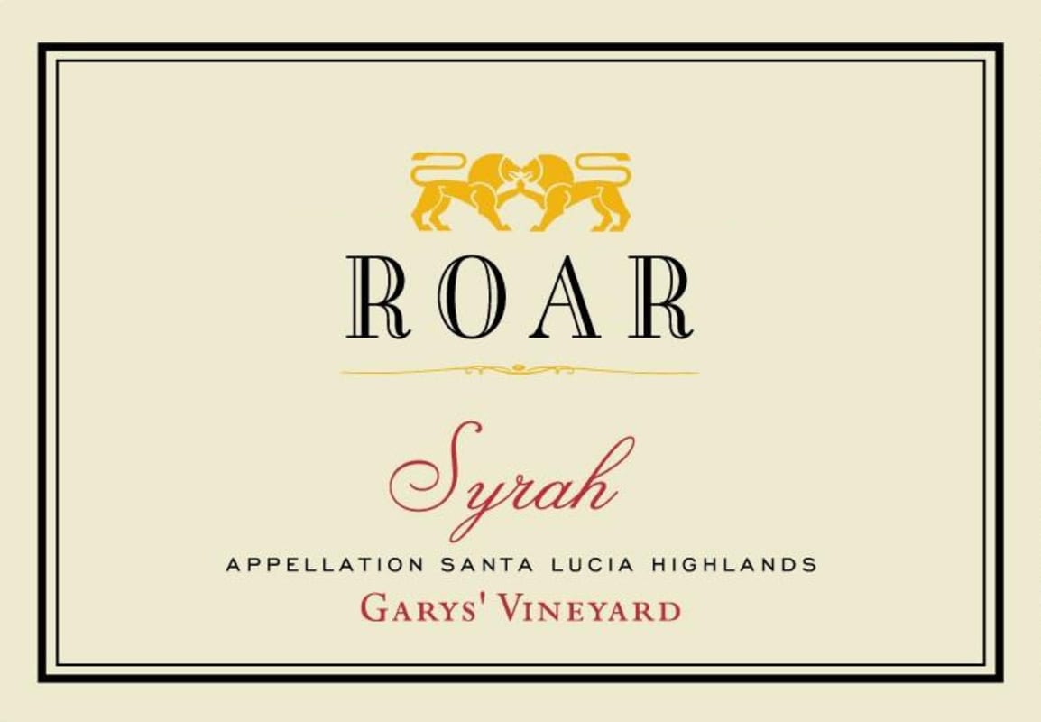 Roar Garys' Vineyard Syrah 2009 Front Label