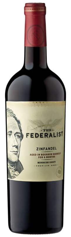 The Federalist Bourbon Barrel Aged Zinfandel 2014 Front Bottle Shot