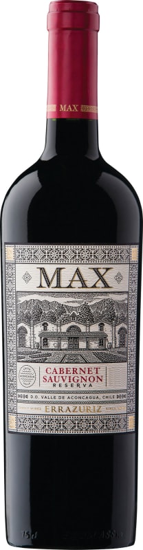 Errazuriz Max Reserva Cabernet Sauvignon 2015 Front Bottle Shot