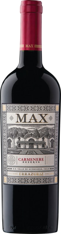 Errazuriz Max Reserva Carmenere 2015 Front Bottle Shot