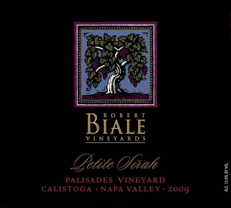 Robert Biale Vineyards Palisades Vineyard Petite Sirah 2009 Front Label