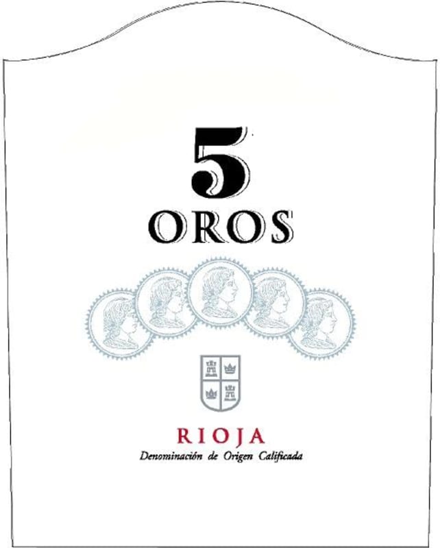 Bodegas Isidro Milagno 5 Oros Crianza 2010 Front Label
