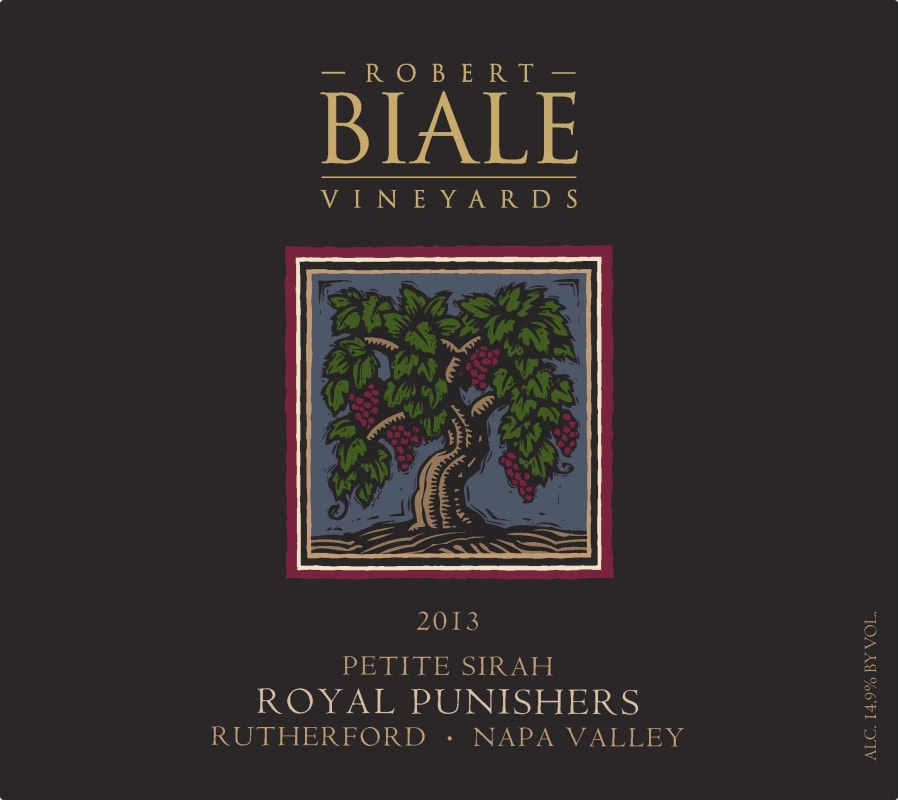 Robert Biale Vineyards Royal Punishers Petite Sirah 2013 Front Label