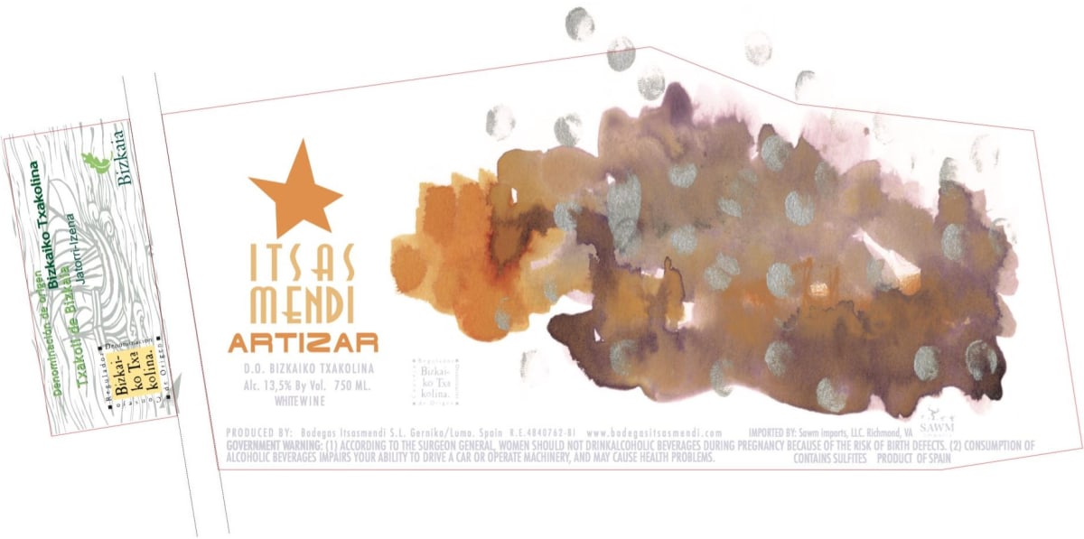 * Artizar Blanco 2012 Front Label