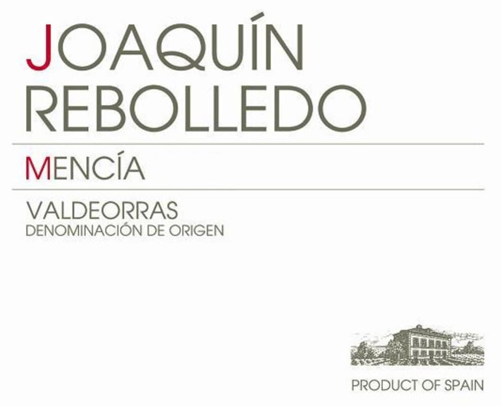 Bodegas Joaquin Rebolledo Mencia 2012 Front Label