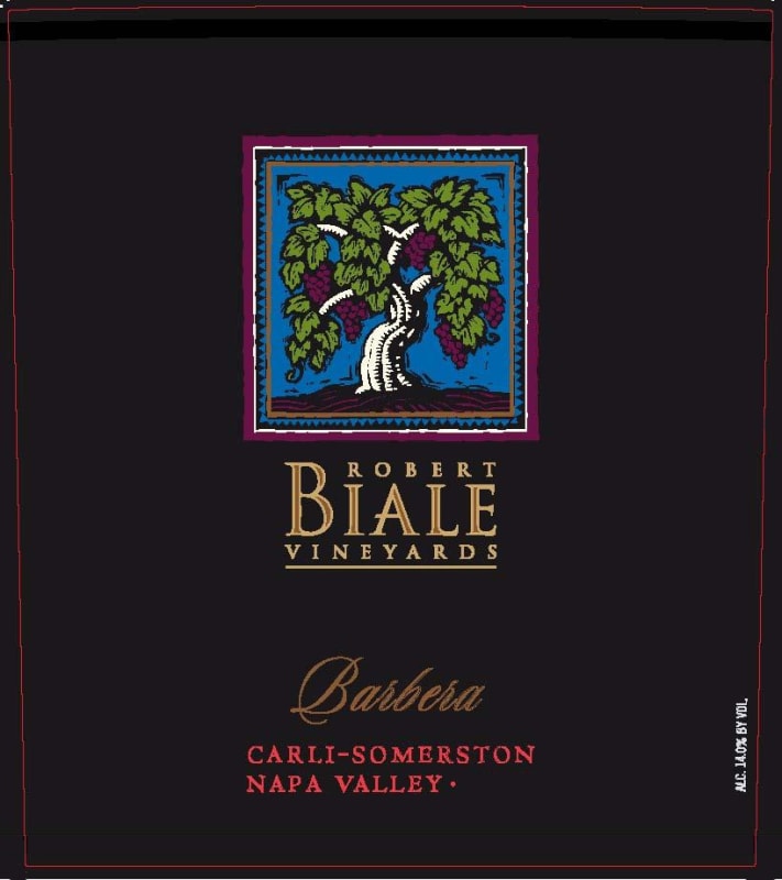 Robert Biale Vineyards Carli-Somerston Vineyards Barbera 2010 Front Label