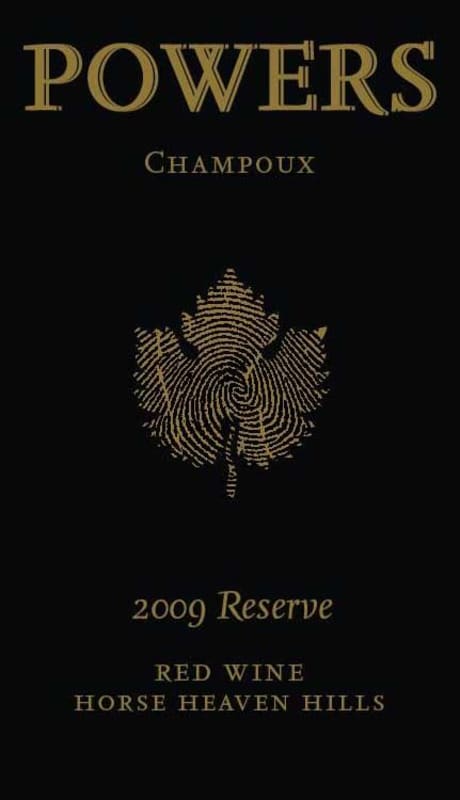 Badger Mountain Powers 'Champoux Vineyard' Reserve Red Blend 2009 Front Label