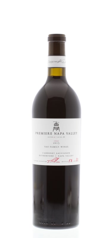 Yao Ming Rutherford Cabernet Sauvignon (Premiere Napa Auction) 2013 Front Bottle Shot