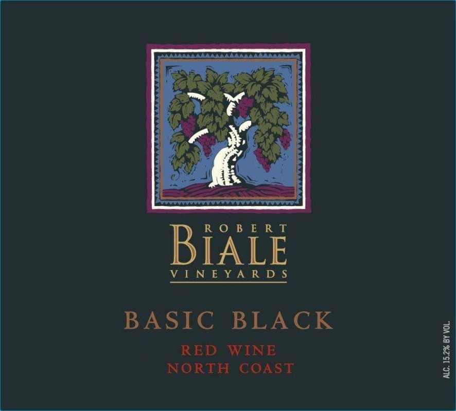 Robert Biale Vineyards Basic Black Red 2013 Front Label
