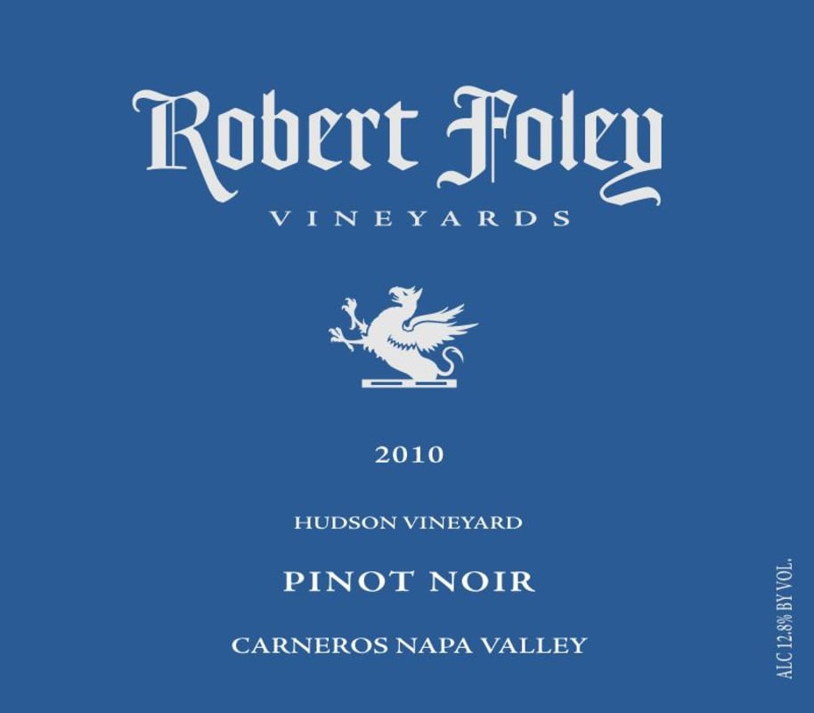 Robert Foley Vineyards Pinot Noir 2010 Front Label