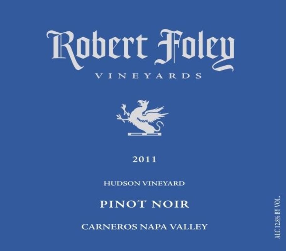Robert Foley Vineyards Pinot Noir 2011 Front Label