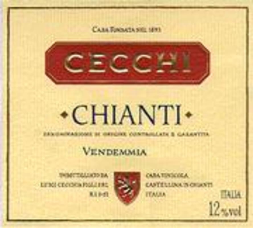 Cecchi Chianti (1.5 L) 1998 Front Label