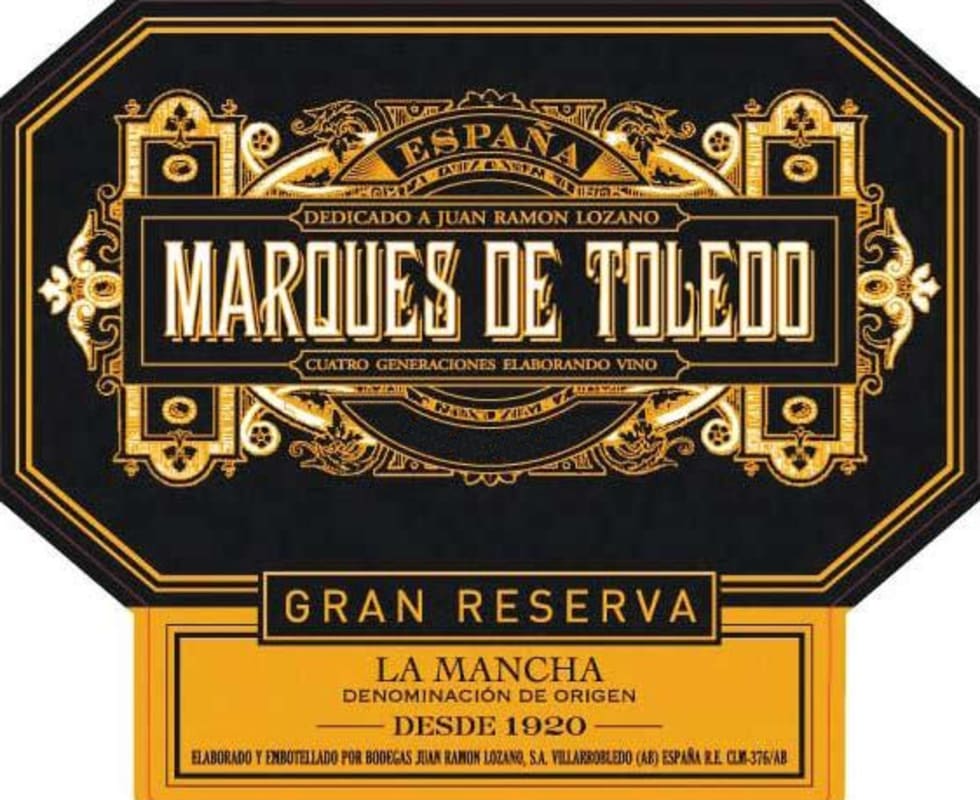 Bodegas Lozano Marques de Toledo Gran Reserva 2010 Front Label