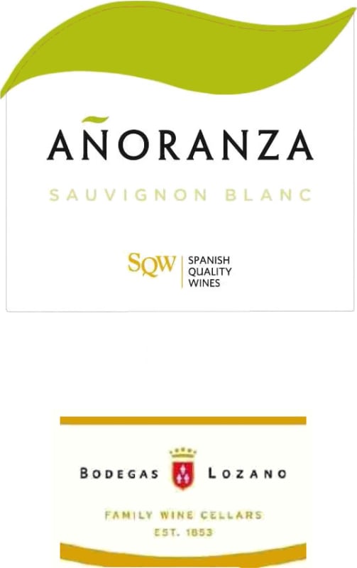 Bodegas Lozano Anoranza Sauvignon Blanc 2012 Front Label